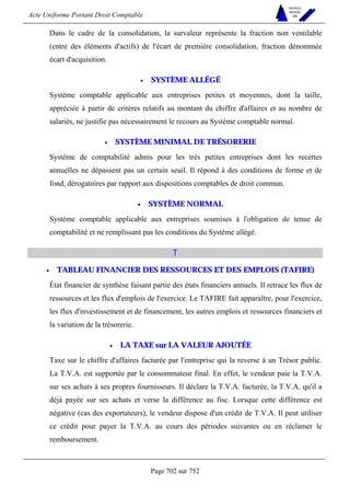 DROIT COMPTABLE OHADA