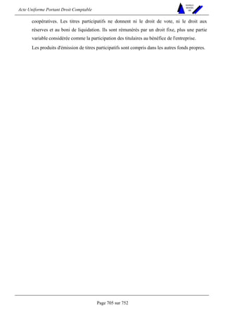 DROIT COMPTABLE OHADA