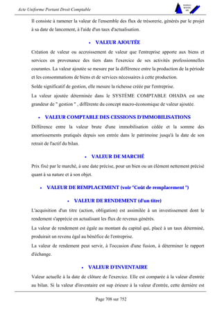 DROIT COMPTABLE OHADA