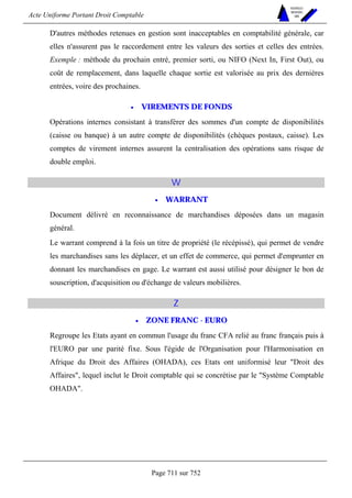 DROIT COMPTABLE OHADA