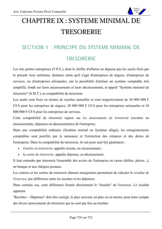 DROIT COMPTABLE OHADA