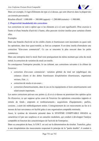 DROIT COMPTABLE OHADA