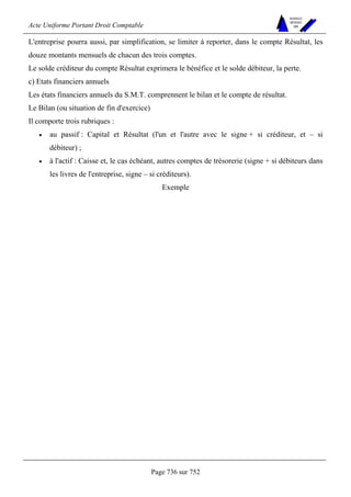 DROIT COMPTABLE OHADA