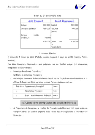 DROIT COMPTABLE OHADA