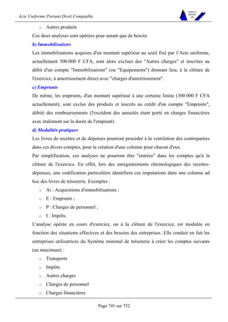 DROIT COMPTABLE OHADA