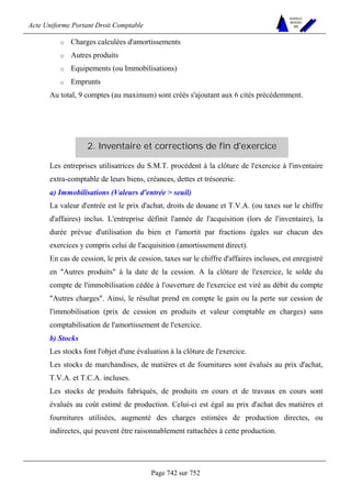 DROIT COMPTABLE OHADA