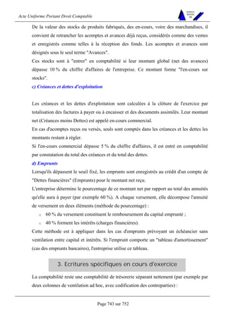 DROIT COMPTABLE OHADA