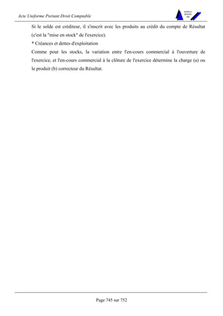 DROIT COMPTABLE OHADA