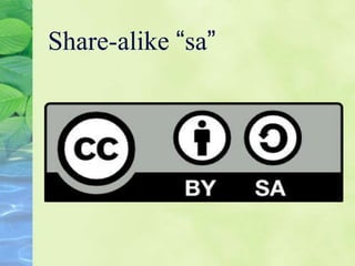 Share-alike “sa”
 