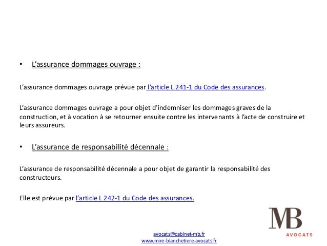 Droit Des Assurances
