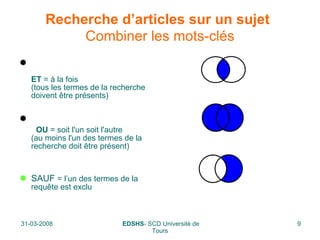 Recherche d’articles sur un sujet   Combiner les mots-clés L’opérateur  ET   ET  = à la fois  (tous les termes de la recherche doivent être présents) L’opérateur  OU   OU  = soit l'un soit l'autre  (au moins l'un des termes de la recherche doit être présent) L’opérateur  SAUF SAUF  = l’un des termes de la requête est exclu Image ET iconographie Image OU iconographie Image SAUF iconographie 