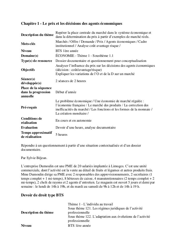 Droit eco bts 1