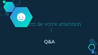Merci de votre attention
!
Q&A
23
 