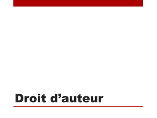 Droit d’auteur
 