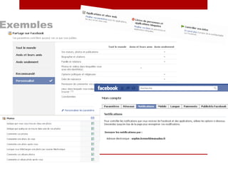 Exemples
http://www.facebook.com/settings/?tab=privacy
 