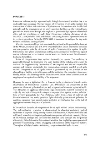   Droit maritime international et pollution