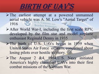 Drone-Unmanned Aerial Vehicle | PPTX