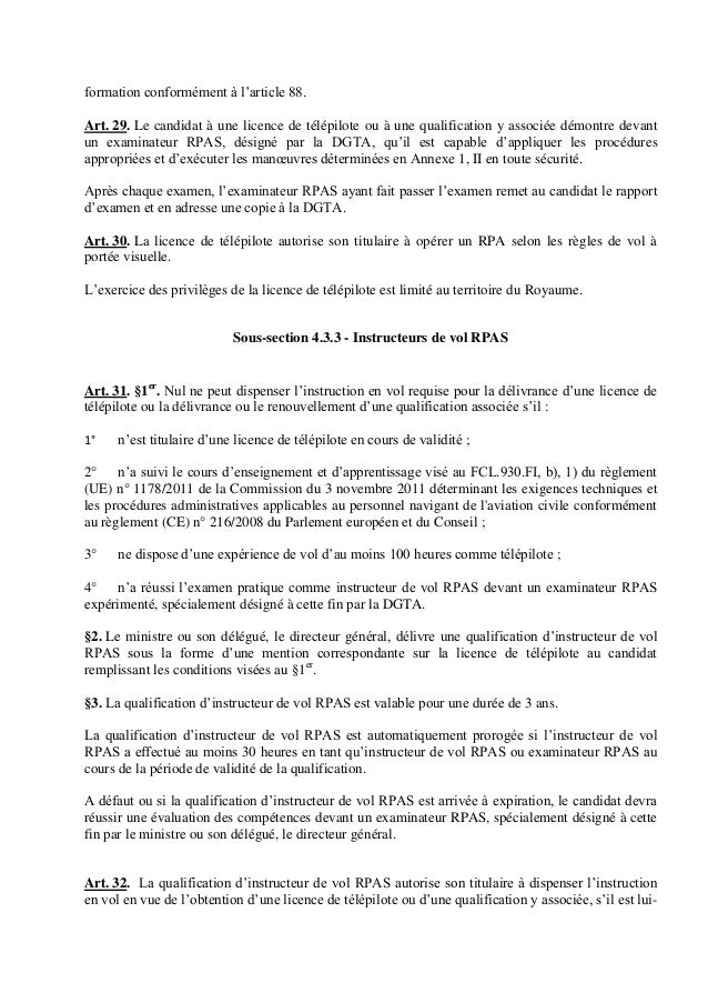 Arrêté royal relatif à l'utilisation des drônes en Belgique