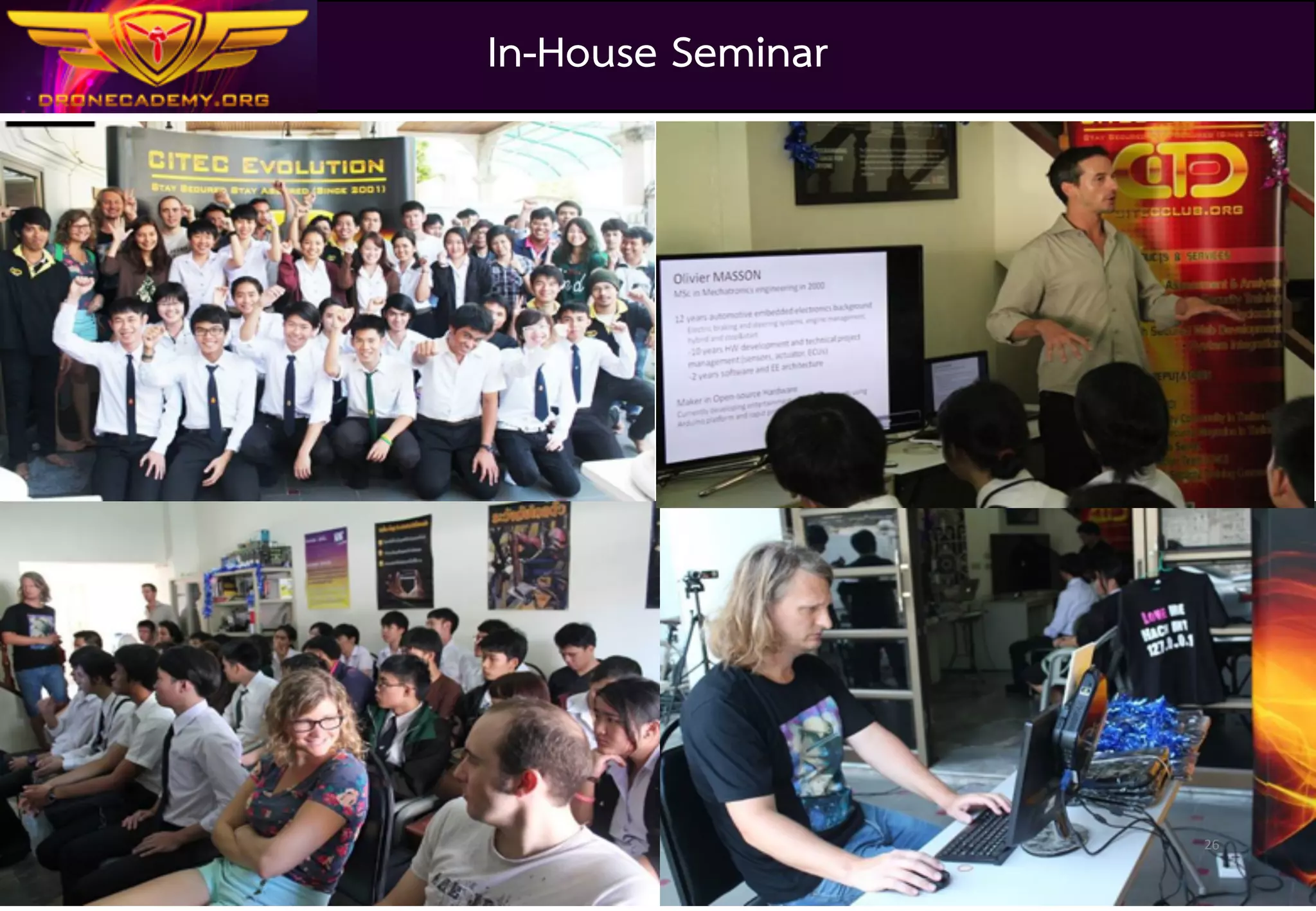 Drone	Academy	Thailand	@	2016
26
Drone for STEM @ Children Day
 