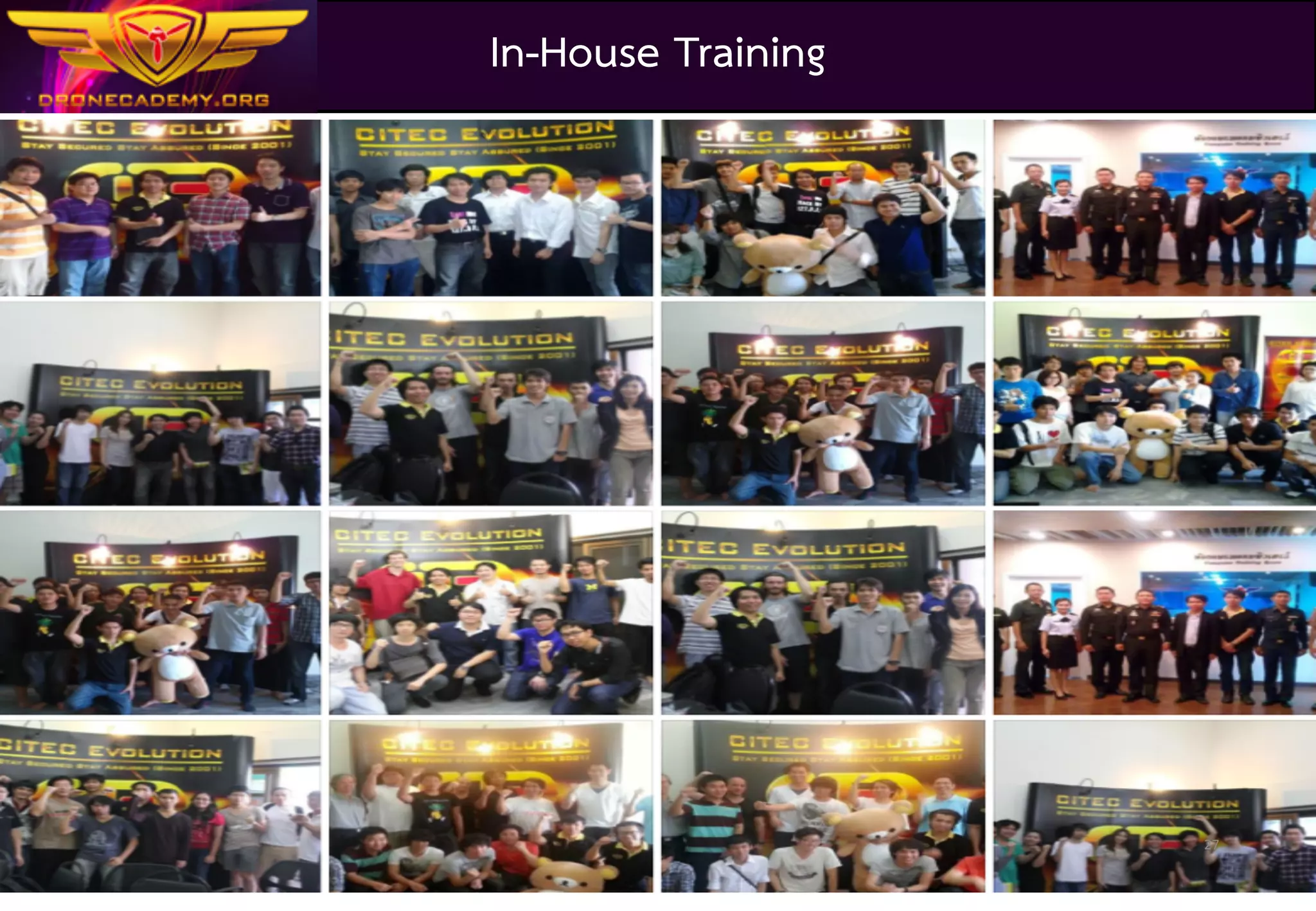 Drone	Academy	Thailand	@	2016
27
Government Training
 