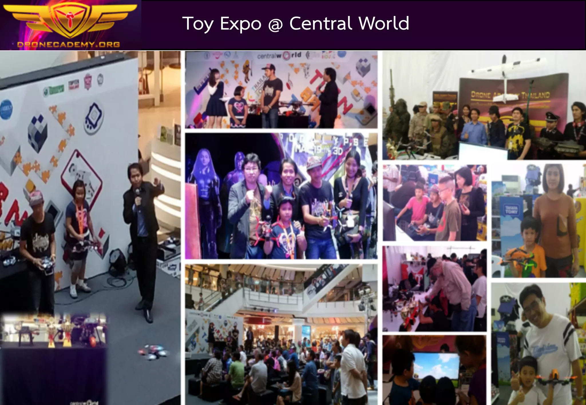 Drone	Academy	Thailand	@	2016
32
Festival of Drone @ QSNCC
 