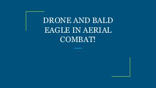 DRONE AND BALD
EAGLE IN AERIAL
COMBAT!
 