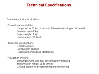 Drone delivery project proposal | PPTX
