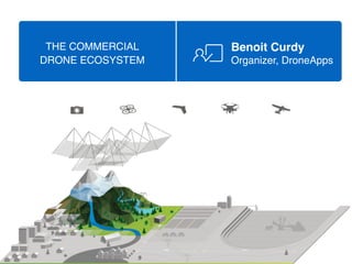 THE COMMERCIAL
DRONE ECOSYSTEM
Benoit Curdy
Organizer, DroneApps
 