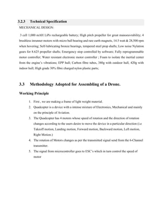 Drone (Quadcopter) full project report by Er. ASHWANI DIXIT | PDF
