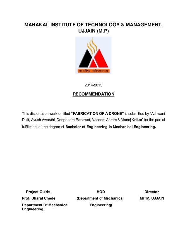 drone quadcopter full project report by er ashwani dixit cover letters mechatronic engineer drone