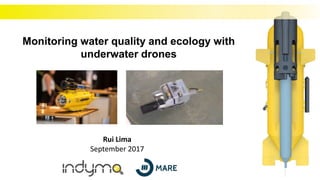 Rui Lima
September 2017
Monitoring water quality and ecology with
underwater drones
 