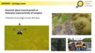 Collected mussel images at over 30m deep
Research about mussel growth at
Sloterplas (representivity of samples)
INDYMO – E...