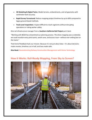 Drone Mapping and 3D Modeling for Railway Infrastructure Planning | PDF