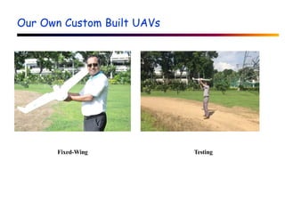 Our Own Custom Built UAVs
Fixed-Wing Testing
 