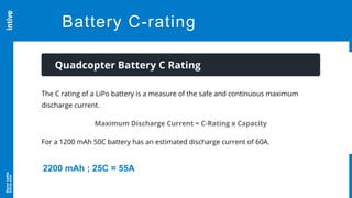 Neversettle
intive.com
23
Battery C-rating
2200 mAh ; 25C = 55A
 