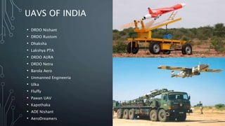 SPORTS
• Drones were used in the 2014 Winter Olympics in Sochi for
filming skiing and snowboarding events
• Some advantages of using unmanned aerial vehicles in sports
are that they allow video to get closer to the athletes, they are
more flexible than cable-suspended camera systems.
 