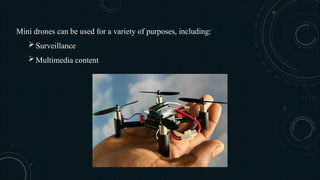 DRONES types of drones , working of drones presentation.pptx