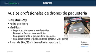 Cómo volar drones paquetería de forma legal en España