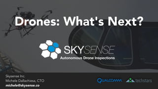 Skysense Inc.
Michele Dallachiesa, CTO
michele@skysense.co
Autonomous Drone Inspections
Drones: What's Next?
 
