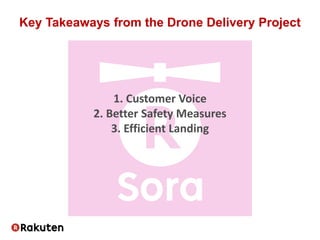 1. Customer Voice
2. Better Safety Measures
3. Efficient Landing
Key Takeaways from the Drone Delivery Project
 