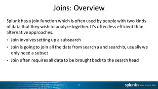 SplunkSummit 2015 - A Quick Guide to Search Optimization | PDF