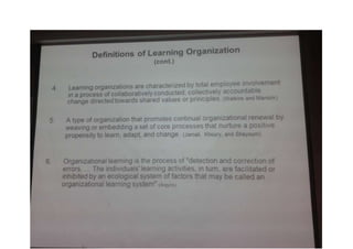 Organizational Learning lecturer note