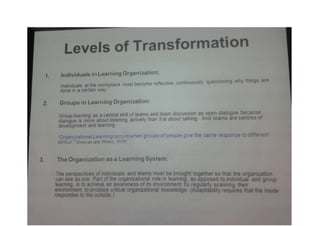 Organizational Learning lecturer note