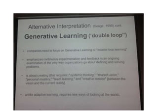 Organizational Learning lecturer note