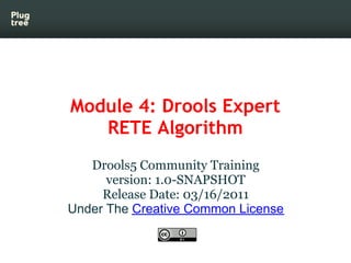 Drools5 Community Training module 4 RETE Algorithm Introduction | PDF