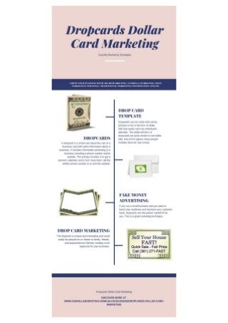 Drop Cards: Dollar Card Marketing & Guerilla Marketing Strategies