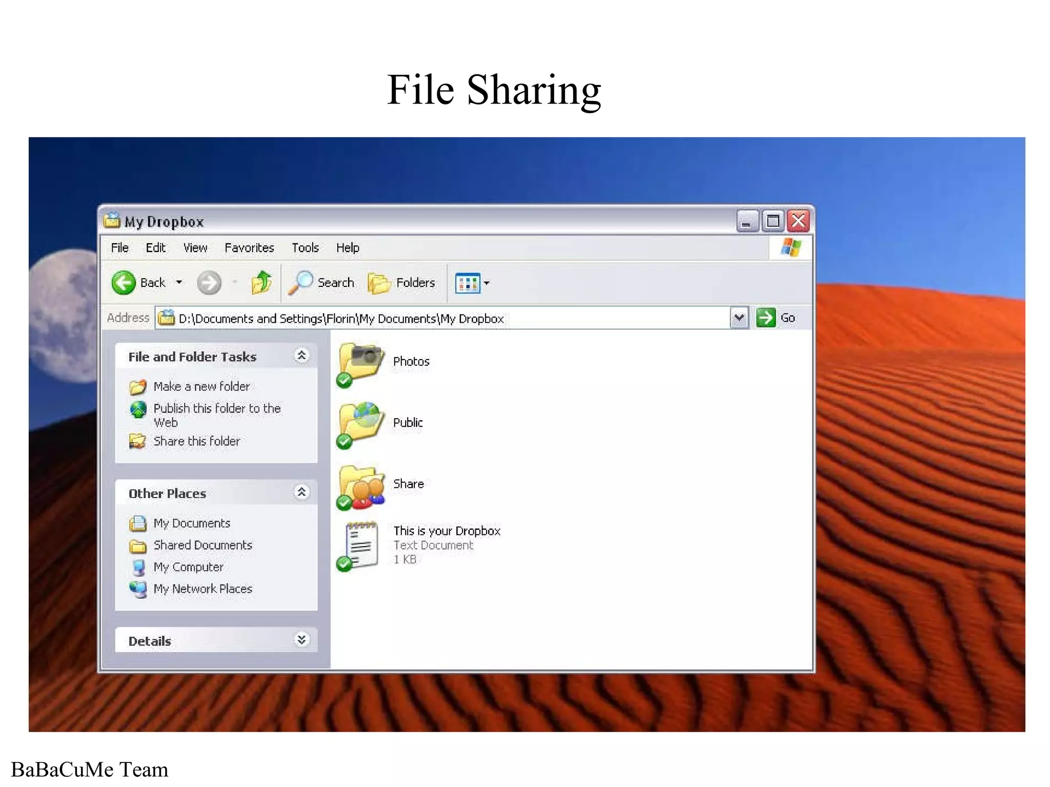BaBaCuMe Team File Sharing 