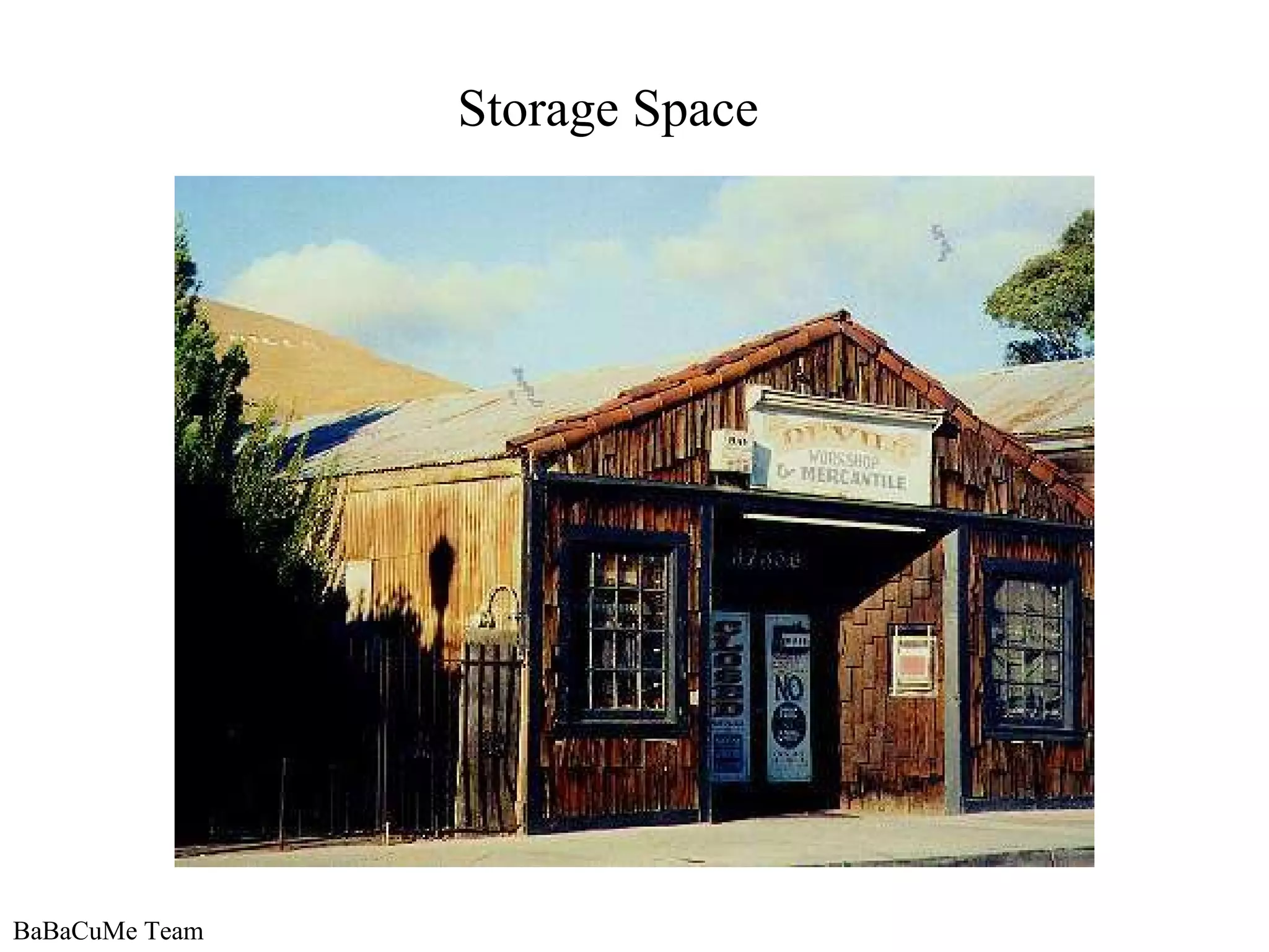 BaBaCuMe Team Storage Space 