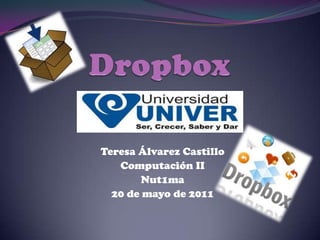 Dropbox Teresa Álvarez Castillo Computación II Nut1ma  20 de mayo de 2011  