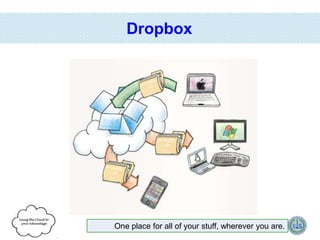 Dropbox

One place for all of your stuff, wherever you are.

 